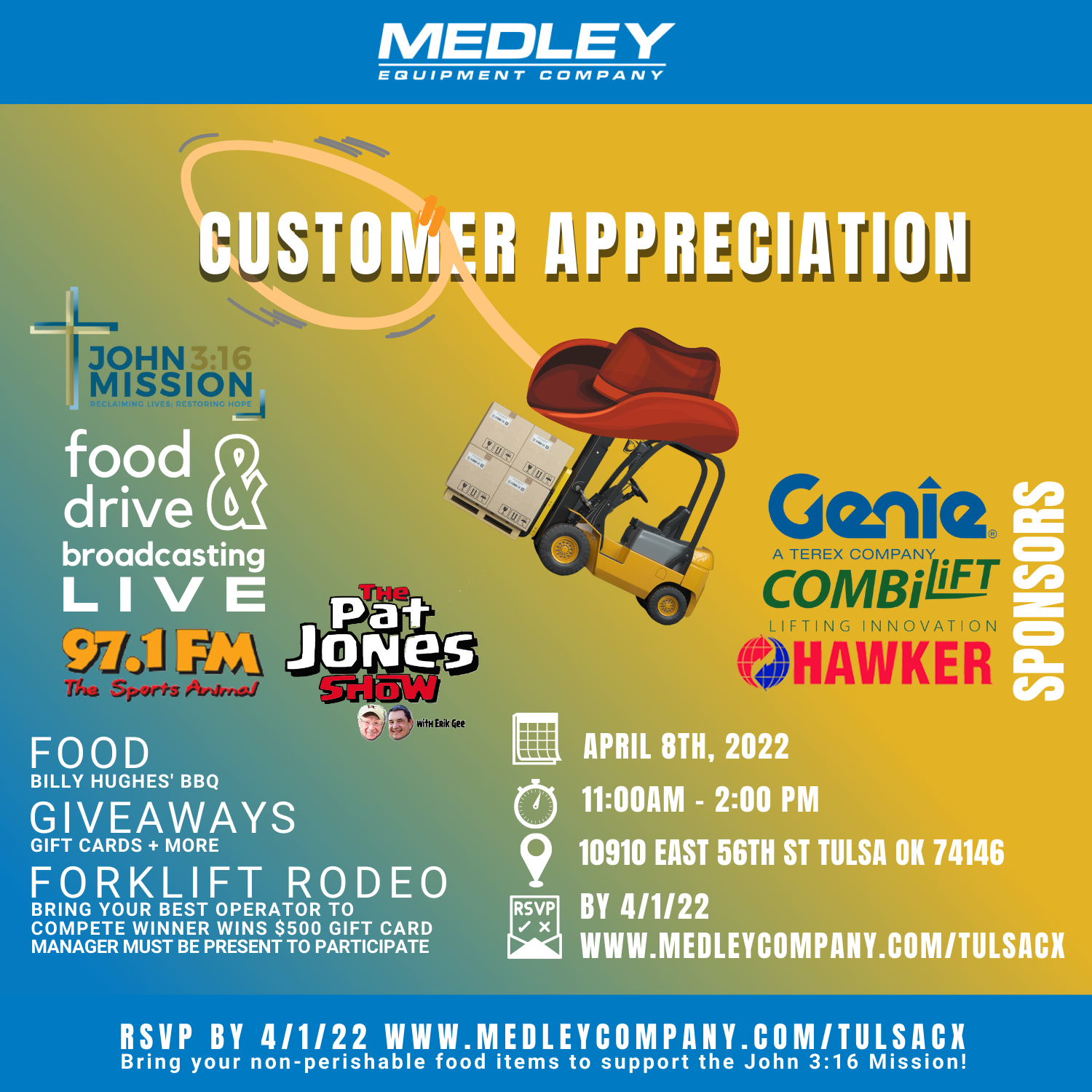 Forklift Rodeo And Customer Appreciation Medley Equipment Company